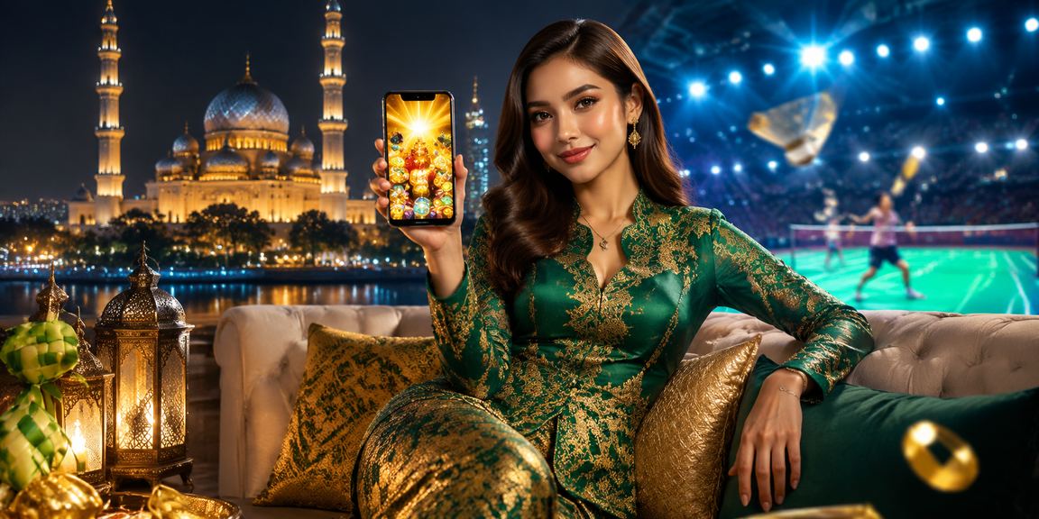Pemain kasino mudah alih menikmati permainan blackjack semasa Hari Raya di Putrajaya